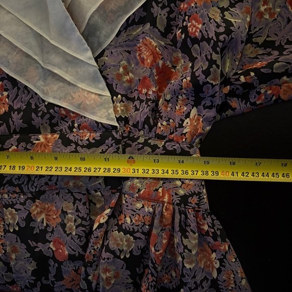 Vintage Leslie Fay Collections Floral Dress Size 12, Long - Picture 10 of 10